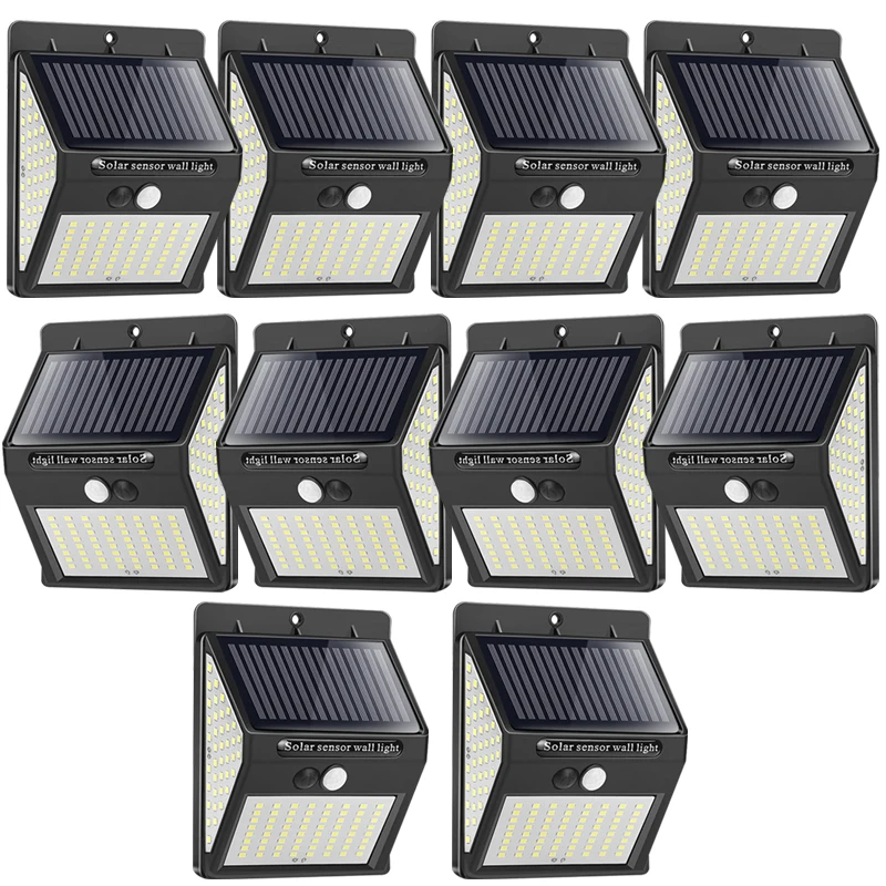 

144 LED Reflector Solar Outdoor Lights Waterproof Motion Sensor Street Lamp Sunlight Solar Power Spotlight for Garden Decoration