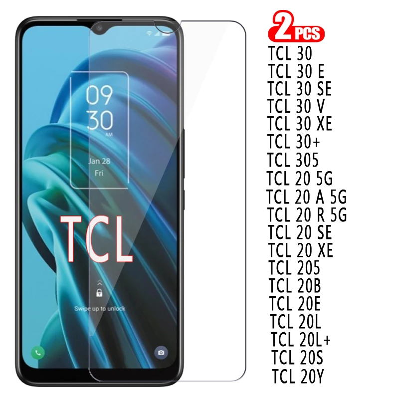2-1 шт. стекло для TCL 40R 20 A R Y S E B V XE SE Plus 205 305 Защитная пленка экрана 30E 30SE 30V 30XE 20L 20S 20E