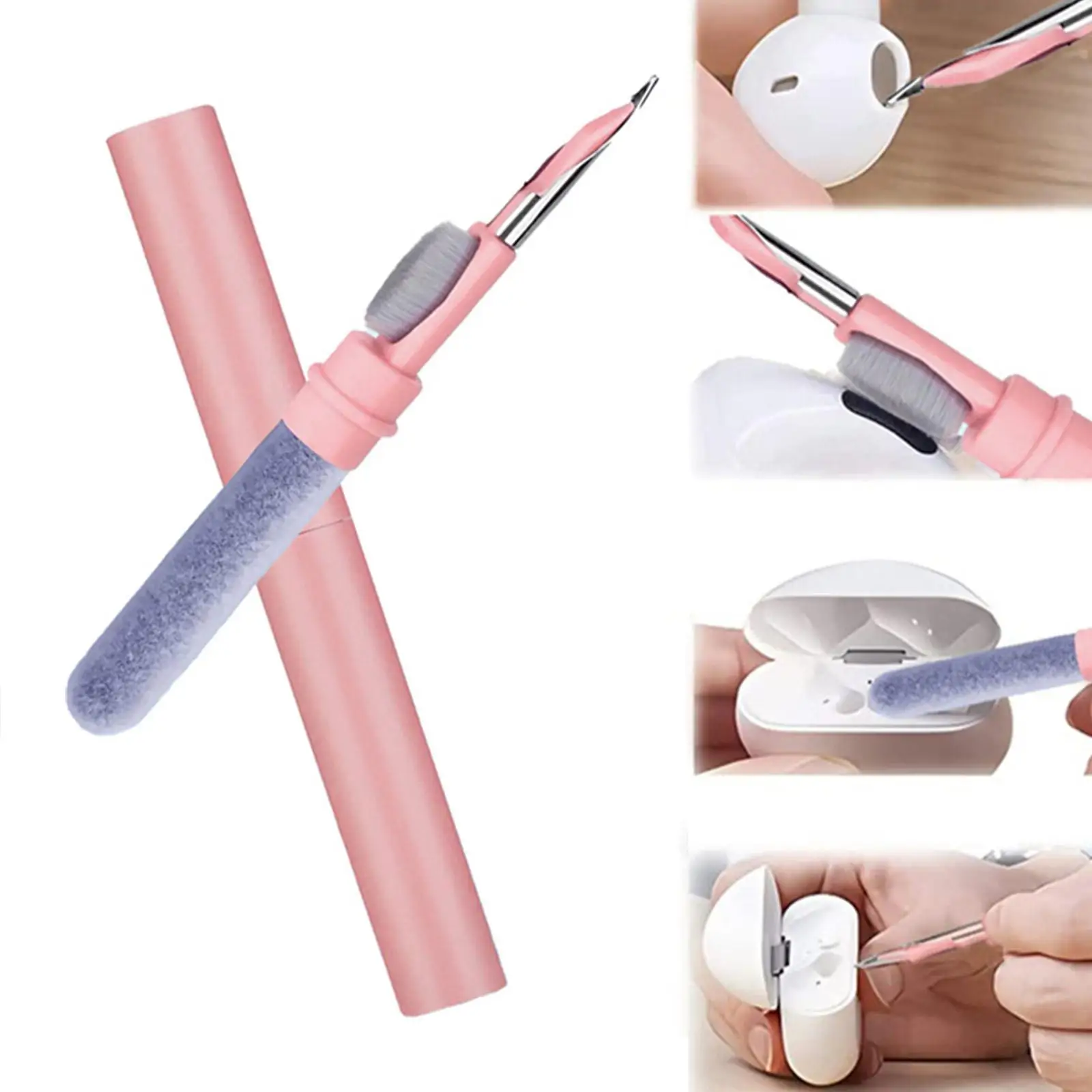 

Cleaner Kit For Airpods Pro Earbuds Cleaning Pen Brush Bluetooth-compatible Earbuds Cleaning Case For Airpods Pro 3 2 1 Cleaning