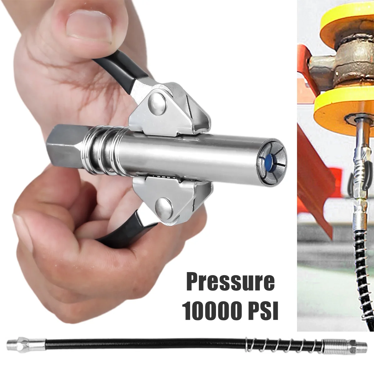 

Сверхмощный смазочный соединитель NPTI/8 10000 PSI, малый размер, прочный, из нержавеющей стали, стандартный адаптер для смазки