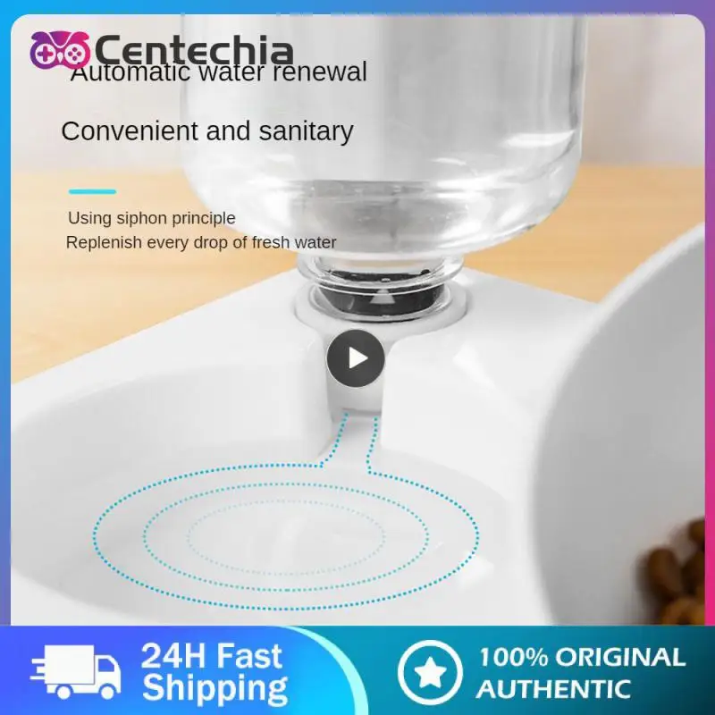 

5/8/10PCS Medium-sized Dogs And Cats Pet Cat Bowl Pet Drinking Pet Bowl Automatic Refilling Double Bowl Feeding Bowl Small