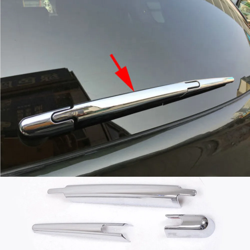 

3pcs Rear Windscreen Casement Wiper Cover Windshield Wiper Arm Lever Decorative Cover For Nissan Rogue Qashqai Accessories
