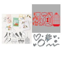 birdcage love new metal cutting dies and stamps for decoration scrapbook material crafts stencils supplies embossing templates