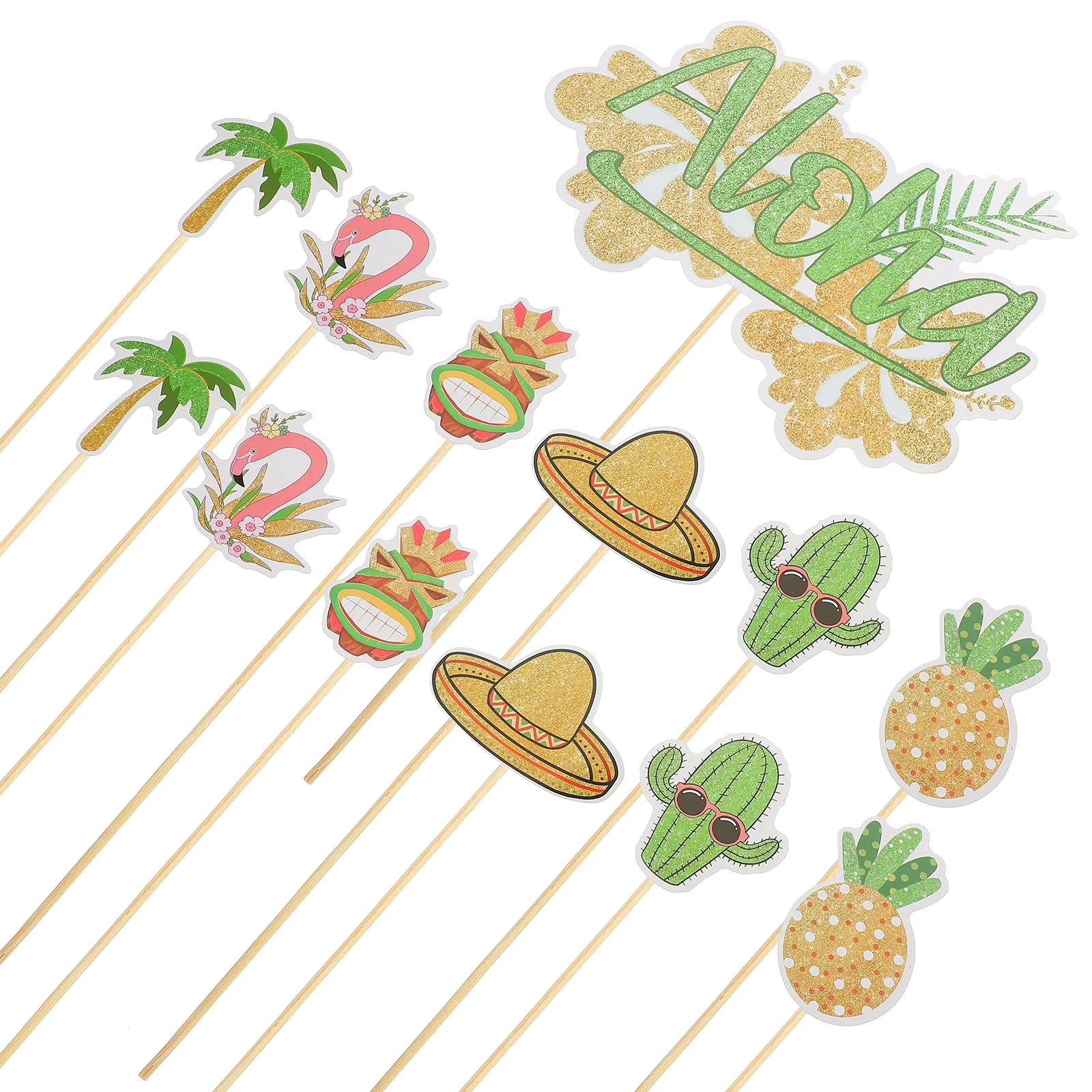 

Partyluau Cupcake Pineapple Decorations Lovely Inserts Aloha Toppers Fiesta Supplies Birthday Decoration Mexican Hawaiianpicks