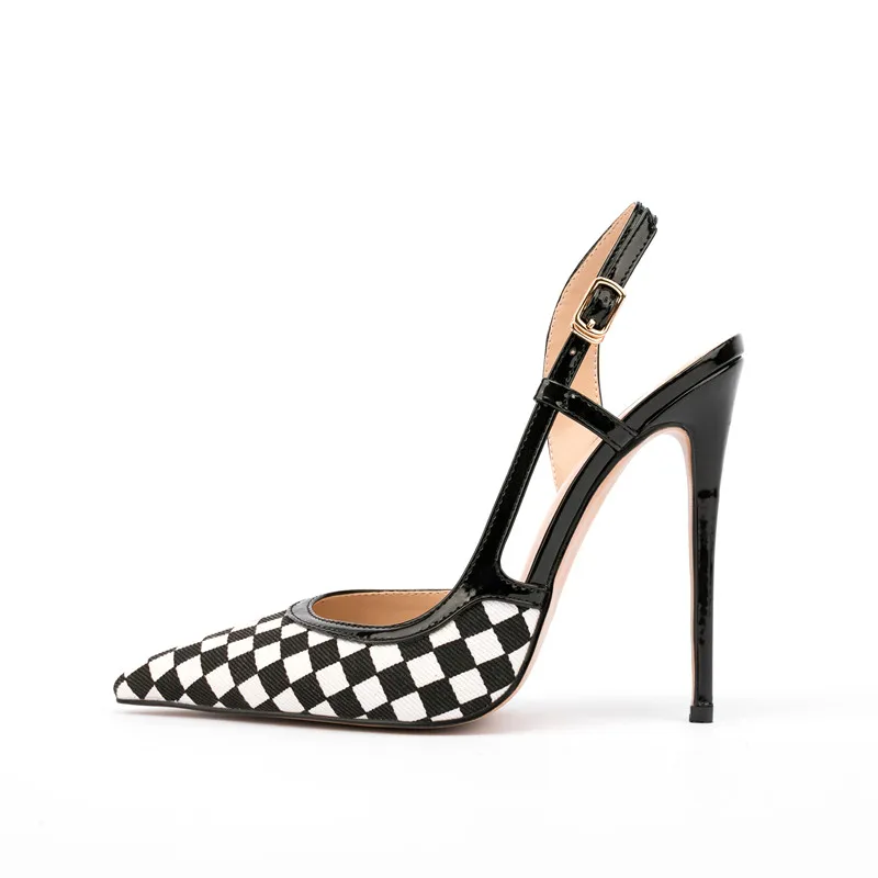 

New European and American Women's Summer Pointed Thin High Heel Sandals Fashion Sexy Dress Versatile 47 Large Sandals