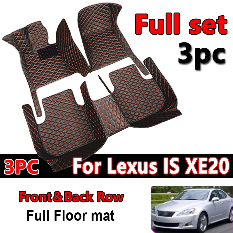 

Car Floor Mats For Lexus IS XE20 2006~2013 IS250 300h 200d 220d Carpet Mat Rug Anti Dirt Protective Pad Full Set Car Accessories
