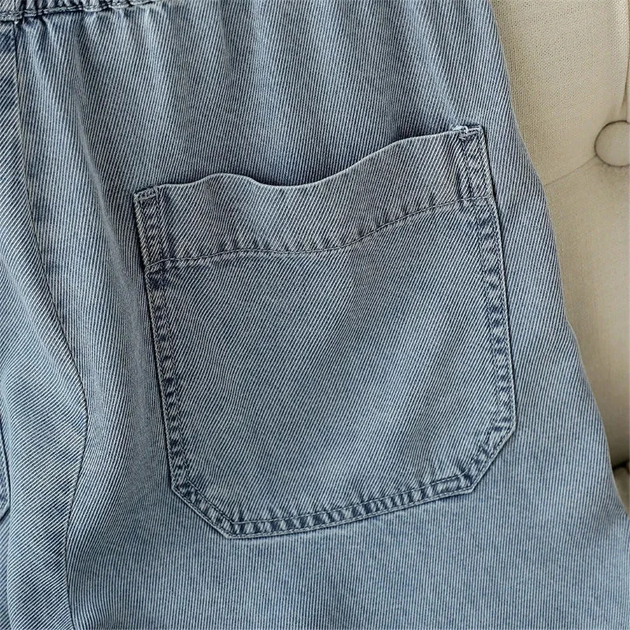 Summer Classic Shorts Baggy Jeans Oversize 4xl Vaqueros Short Elastic High Waist Wide Leg Pantalones Cortos Women Denim Pant New