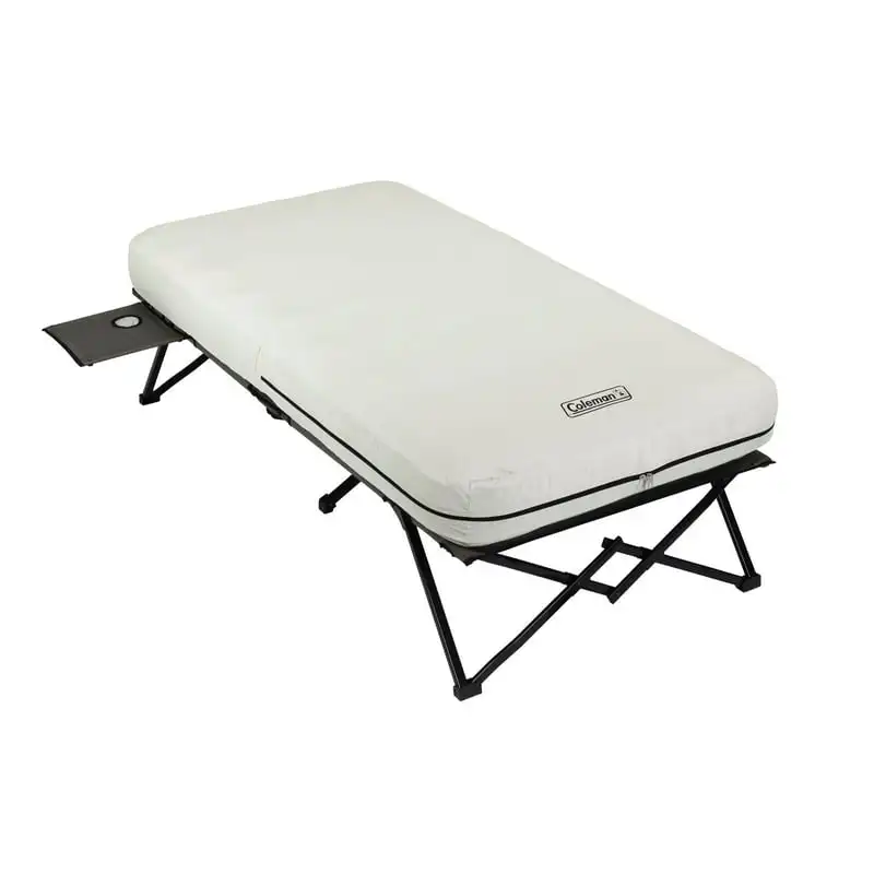 

Cot with Side Tables, Air Mattress & Battery , Twin
