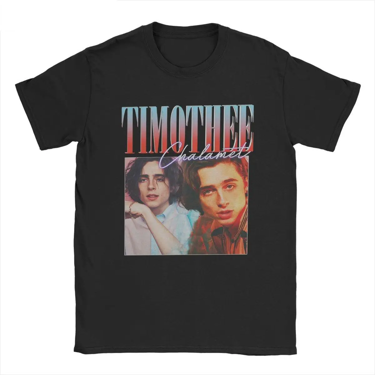 

Men Timothee Chalamet Vintage T Shirt Pure Cotton Clothing Funny Short Sleeve Crew Neck Tee Shirt 6XL T-Shirts