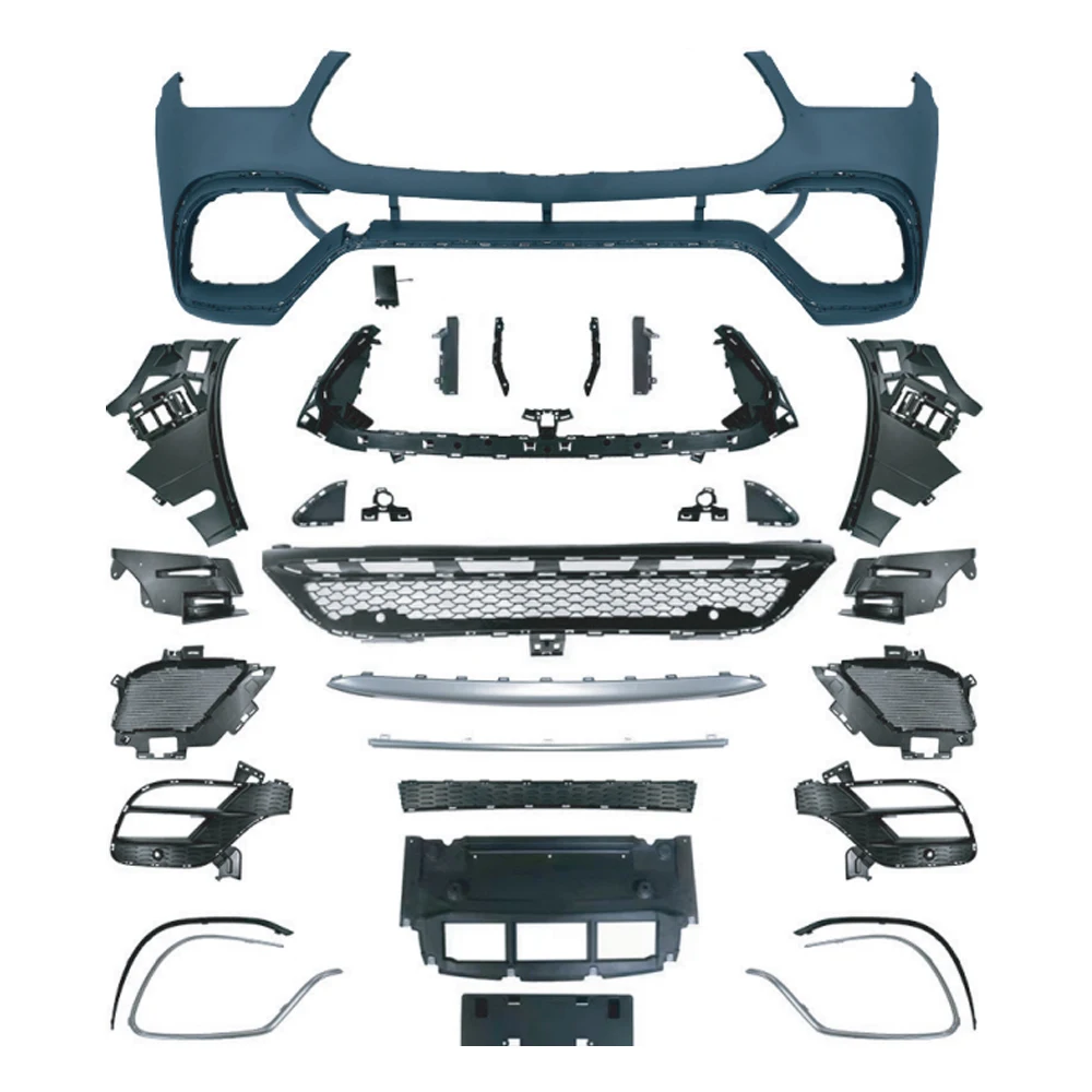 Полный комплект переднего бампера Facelift GLE63 W167 широкого кузова для Mercedes Benz GLE