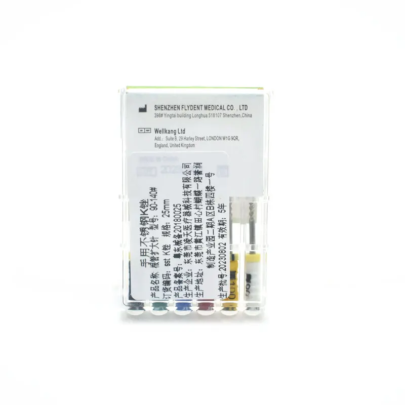 Стоматологический корневой канал большого размера чистящие K-файлы 90-140