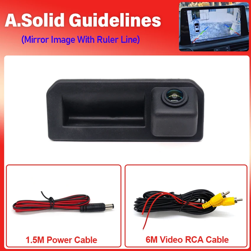 

Резервная камера заднего вида для Volkswagen для VW Polo Sedan Vento 2016 2017 2018, камера багажника, парковка HD, ночное видение