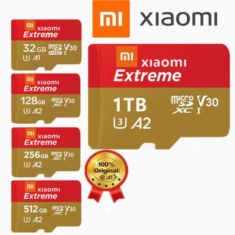 

Мини-карта памяти XIAOMI, карта Micro TF sd, 1 ТБ, 512 ГБ, 256 ГБ, 128 ГБ, 64 ГБ, 32 ГБ, 16 ГБ, высокоскоростная карта памяти Xiaomi 16, 32, 64, 128, 256, 512 ГБ