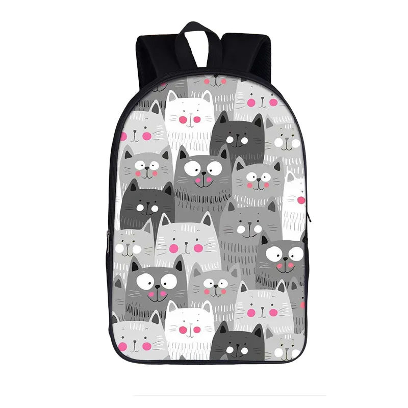 

Kawaii Cartoon Cat Backpack Lovely Kitten Student Schoolbag for Teenage Girls Women Funny Pet Animal School Bag Kids Book Bag
