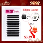 Накладные ресницы черного цвета, норковые, плоские, полуперманентные, очень мягкие