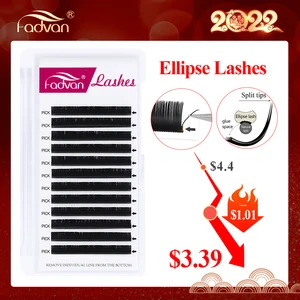 Накладные ресницы черного цвета, норковые, плоские, полуперманентные, очень мягкие