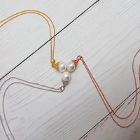 11 ladies s925 sterling silver classic simple personality pearl cone necklace gentle and elegant showing silver charm
