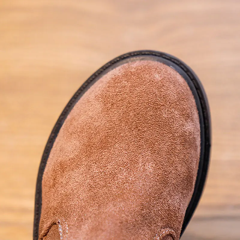 

Kids Shoes High Girls Autumn Leather Big Princess Soft Shoes Boots Fashion Boots Girls For Non-slip Sole Drawstring Mid-calf
