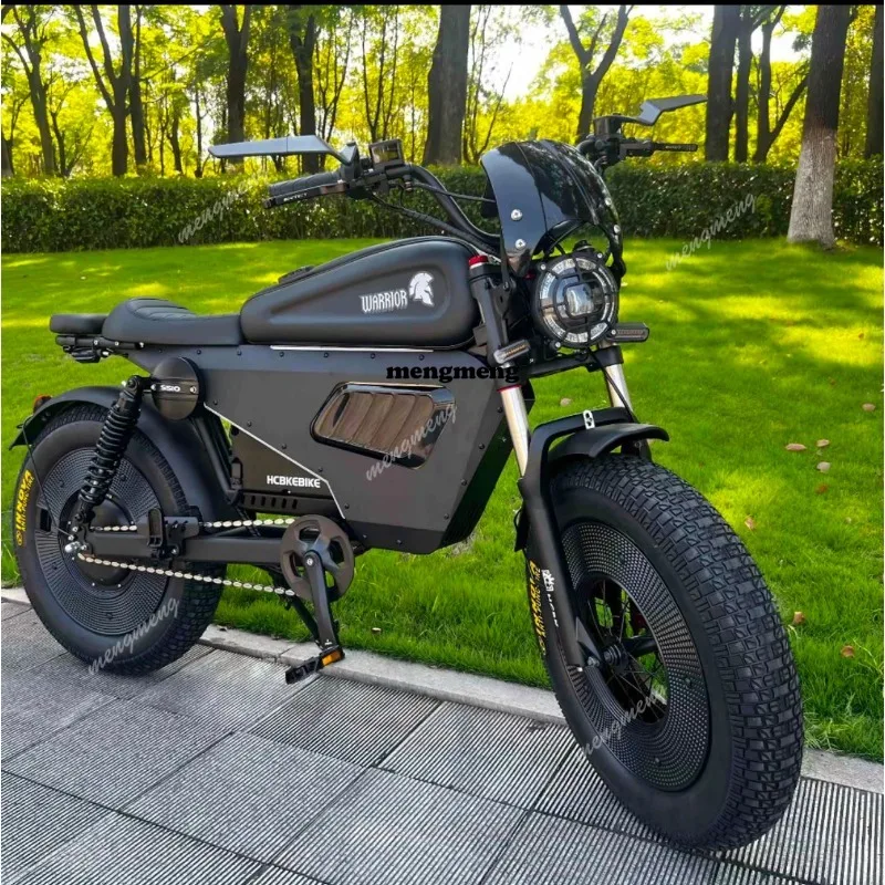 Фото Электрический велосипед Black Warrior 3000W 60V 45AH из алюминиевого сплава с NFC-подключением и функцией антивандального разблокирования №1