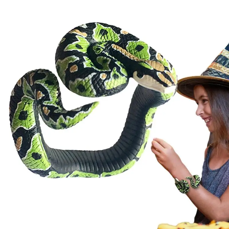 

Мужские браслеты со змеиным рисунком, регулирующая змея, Анаконда, игрушки для розыгрышей на день обманки апреля, Хэллоуин