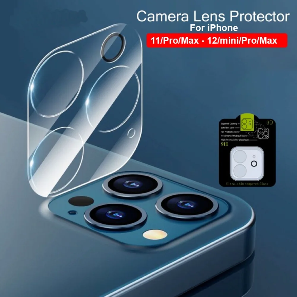

Camera Protector for IPHONE 11 14pro max 12mini 12 pro max 13 pro max TEMPERED GLASS CLEAR CAMERA PROTECTION