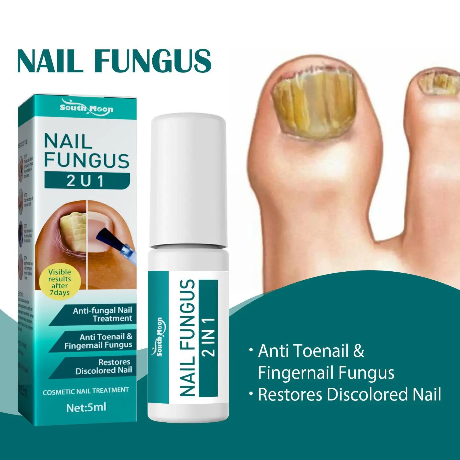 

5ml Foot Care Essence Fungal Nail Treatments Essence Bright Biological Nail Fluid Repair Repair Anti Cuticle Oil Nail Fungu T8p6