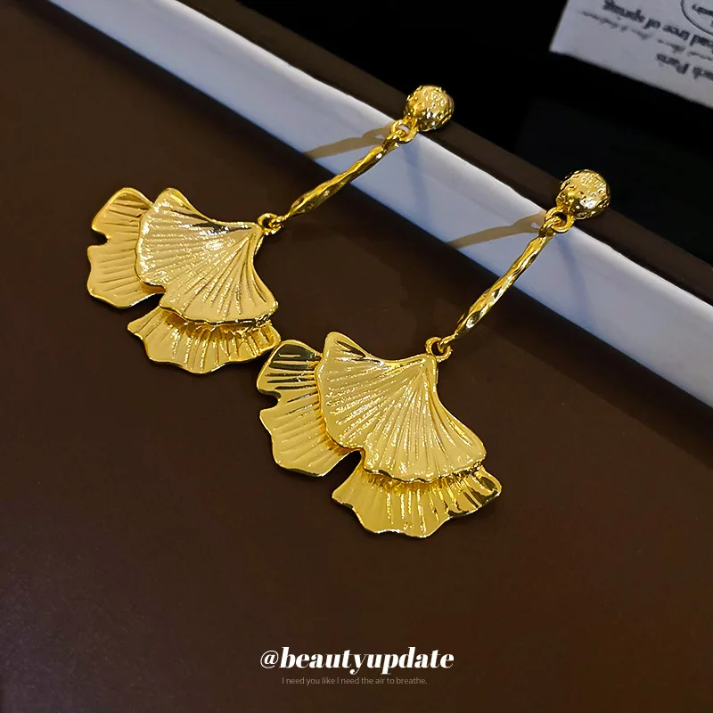 Классические стильные модные висячие серьги в западном стиле для женщин с