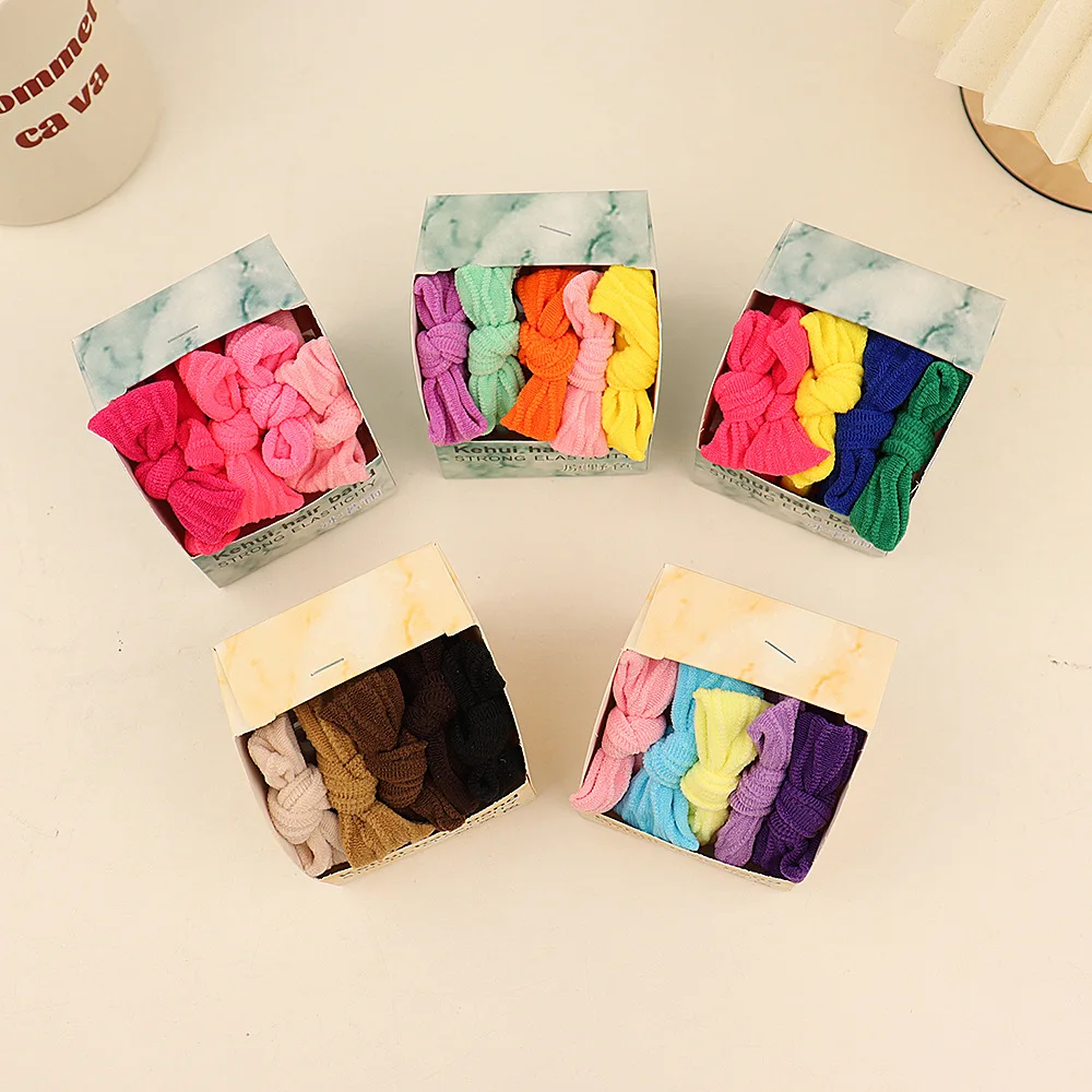 5 шт./набор Детские резинки для волос с градиентом