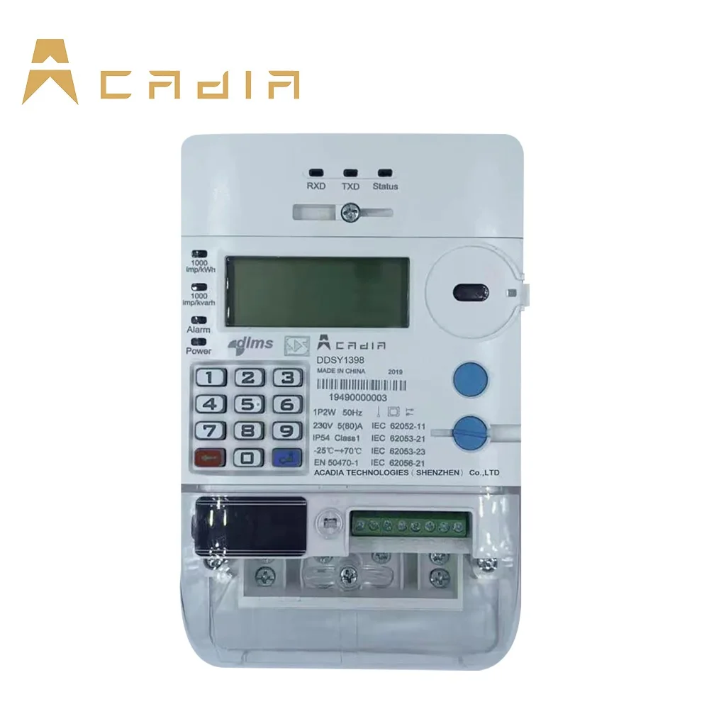 

Двухпроводной интеллектуальный счетчик предоплаты Электрический счетчик энергии с клавиатурой