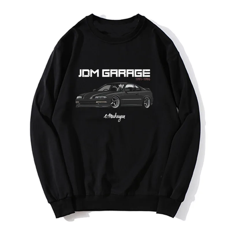 Толстовка JDM мужская с аниме принтом CRX Initial D свитер японским автомобилем уличная