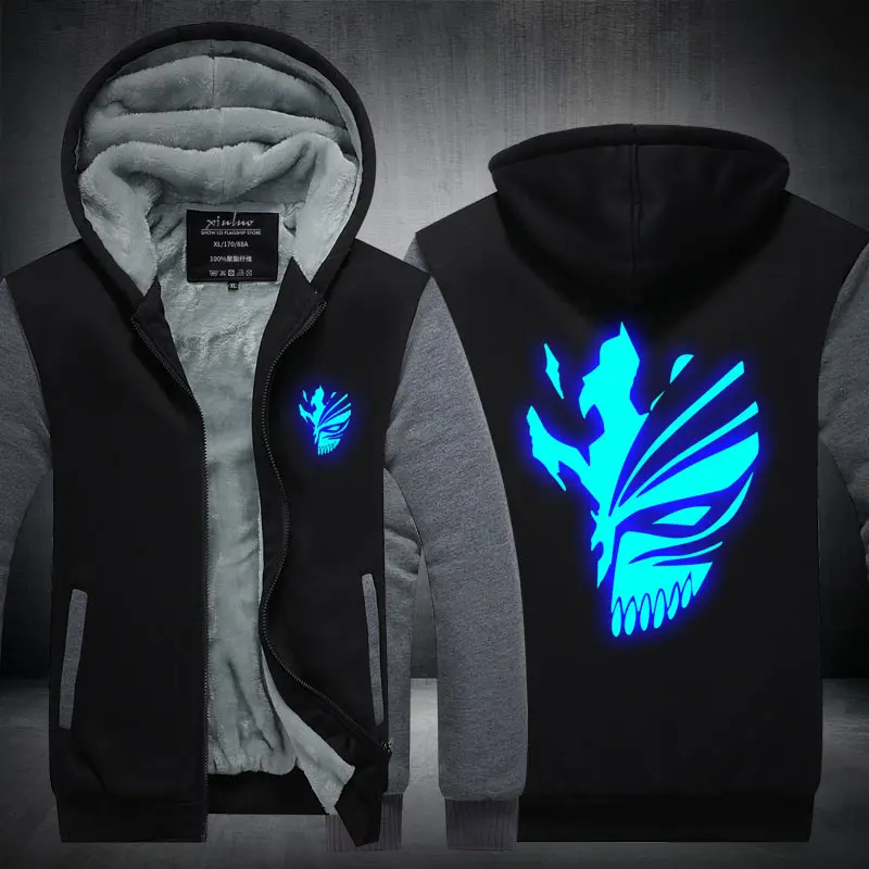 Anime Bleach 3D Print Oversized Zip Up Hoodies Women Men Harajuku Sweatshirt Kurosaki Ichigo Kenpachi Zaraki Cosplay Costume