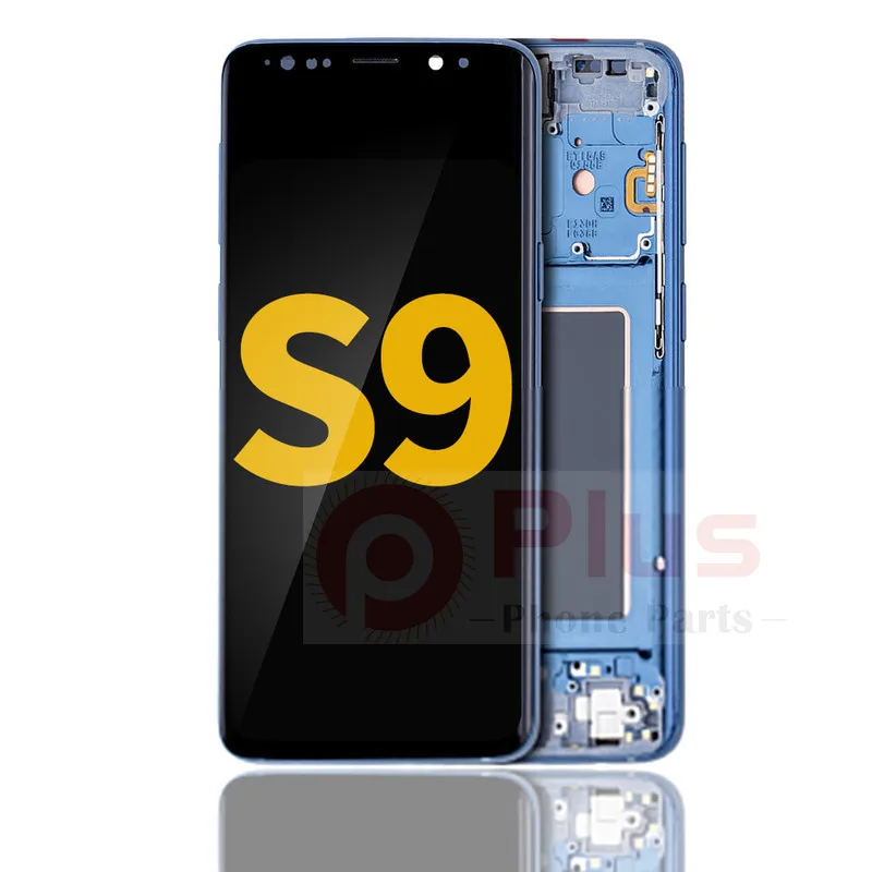 

AMOLED Display With Frame Replacement For Samsung Galaxy S9 (Refurbished) (Coral Blue)