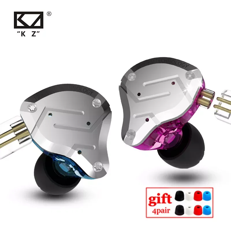 

KZ ZS10 PRO 4BA+1DD HIFI Metal Headset Hybrid In-ear Earphone Sport Noise Cancelling Headset KZ ZSN PRO ZST AS16 AS12 AS10 C16