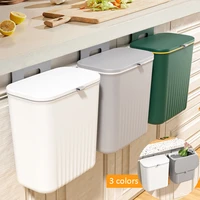 9l smart trash can kitchens cabinet wall mounted trash large capacity recycling garbage basket bathroom trash can with lid
