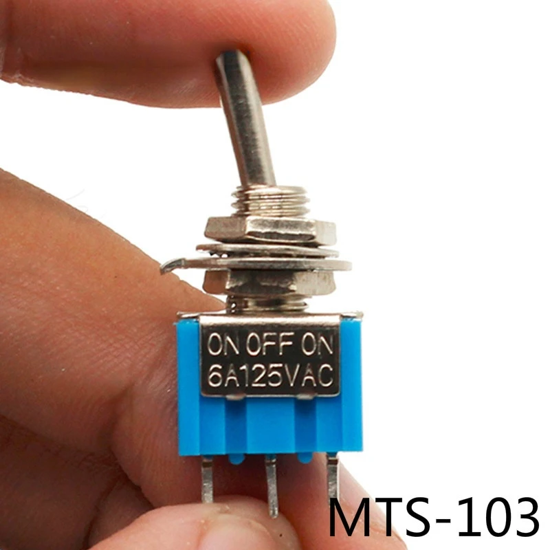 5 шт./партия мини-светильник 3-контактный переключатель SP3T ON-OFF-ON 6A 125V 3A250VAC