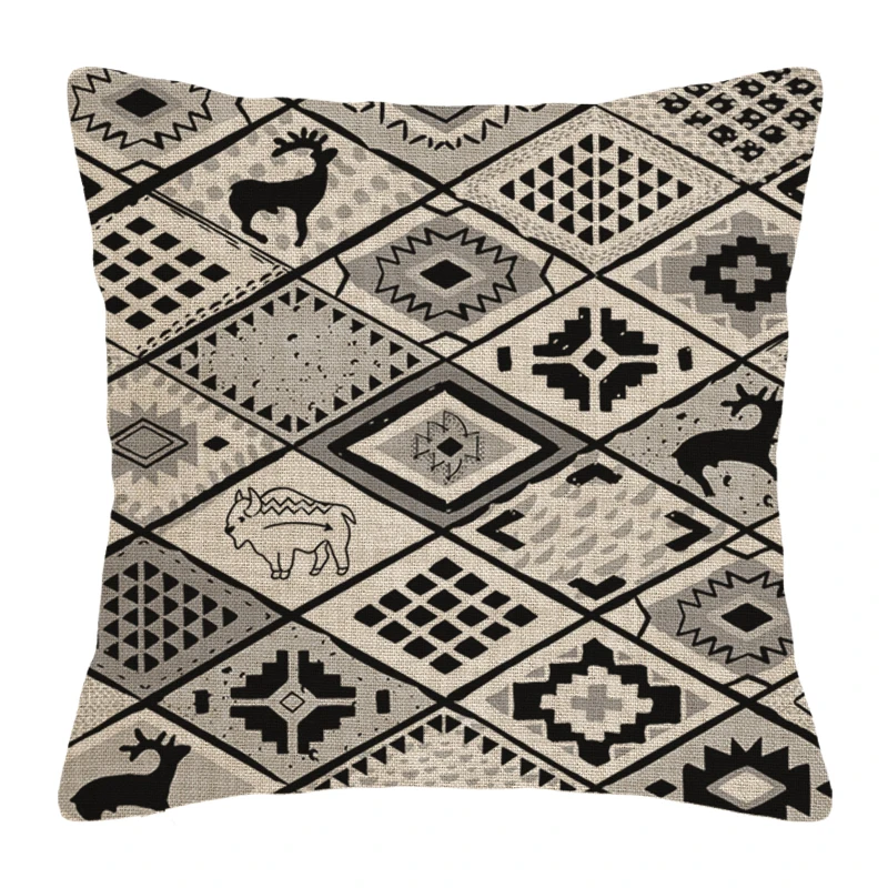 Декоративная наволочка для подушки в стиле бохо 45 х45 40 х40 см 60 х60
