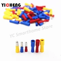100pcs connection terminal cold pressed terminal block terminals for wire cable crimping kit wire connector bullet shape