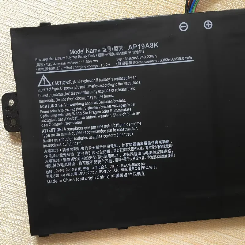 Фото SupStone AP19A8K Аккумулятор для ноутбука Acer Chromebook Spin 311 511 R752TN CP311-1H CP311-2H N17Q8 3ICP5/58/72 №3