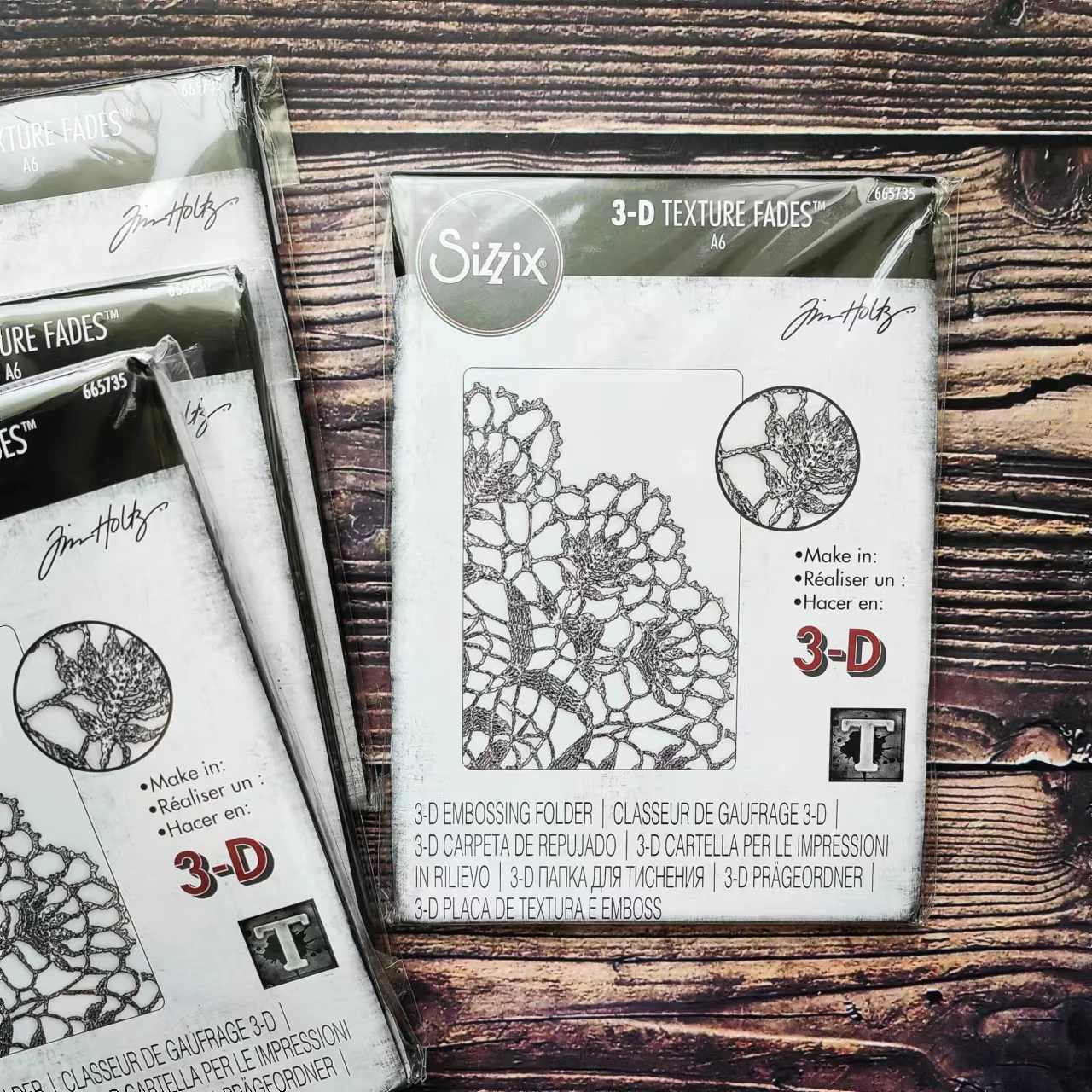 

Sizzix 665735 3-D текстура выцветает тиснение папка-Doily от Tim Holtz