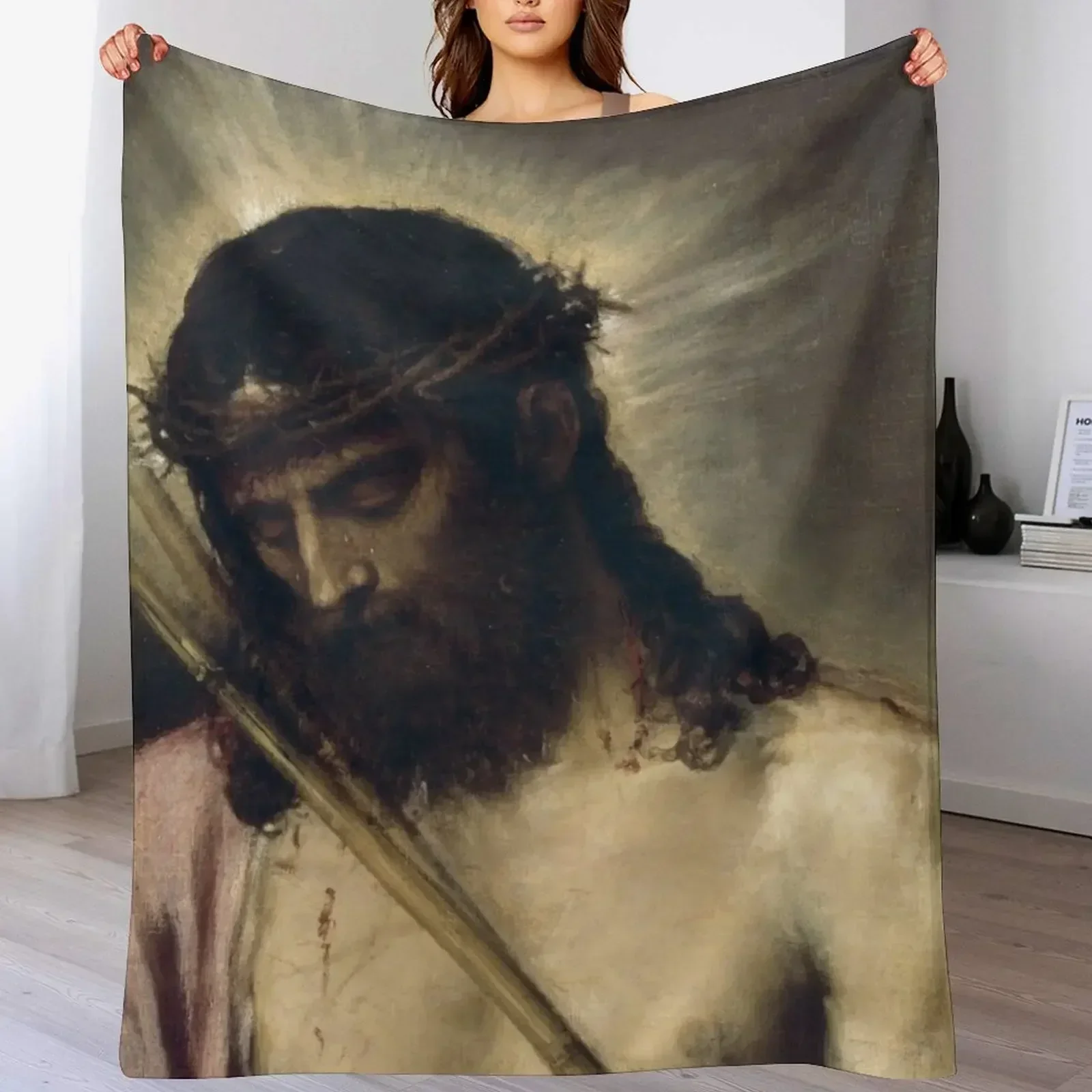 Иисус Христос: Экс Хомо Титян Плед Красивые мягкие одеяла