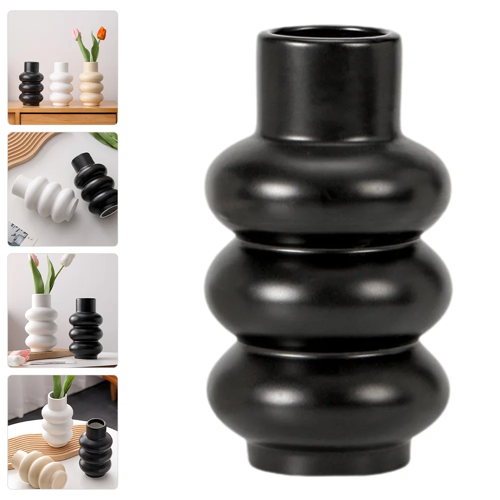 

Nordic Style Ceramic Flower Vase Flower Pot Modern Dried Flower Vase Modern Vase Flower Arrangement Vase Centerpiece Vase
