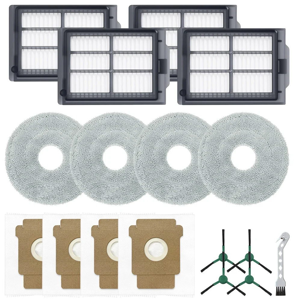 Фото Для робота-пылесоса Roomba-Plus 405 ForCombo: боковые щетки, фильтры, салфетки для влажной уборки, мешки для сбора пыли, запчасти для бытовой техники, аксессуары для дома. №2