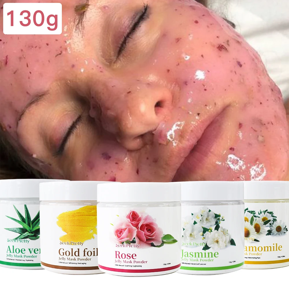 

Seekpretty Soft Hydro Jelly Mask Powder Face Skin Care Whitening Rose Gold Collagen Peel Off DIY Rubber Facial Jellymask SPA Use