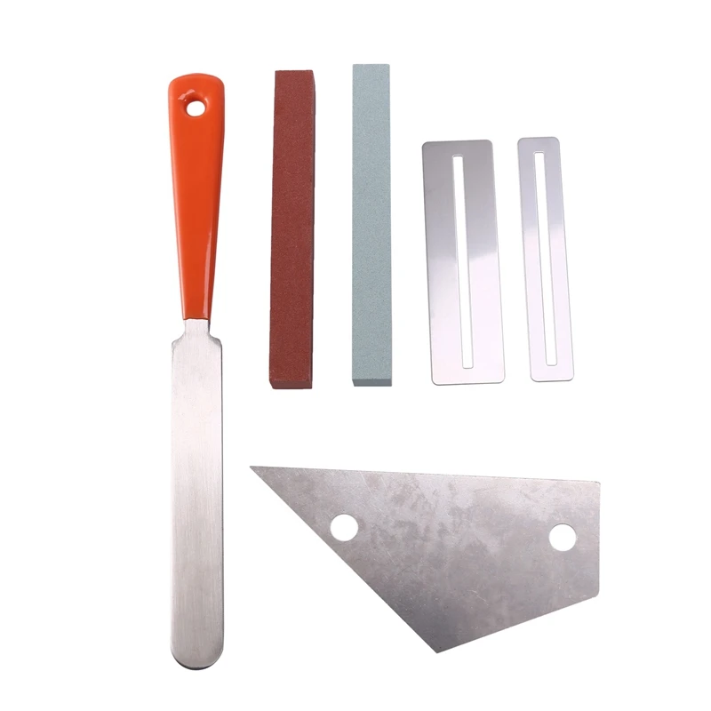 

Guitar Luthier Tool Kit Included 1 Pcs Guitar Fret Crowning Luthier File,1 Pcs Stainless Steel Fret Rocker,2 Pcs Fingerboard Gua
