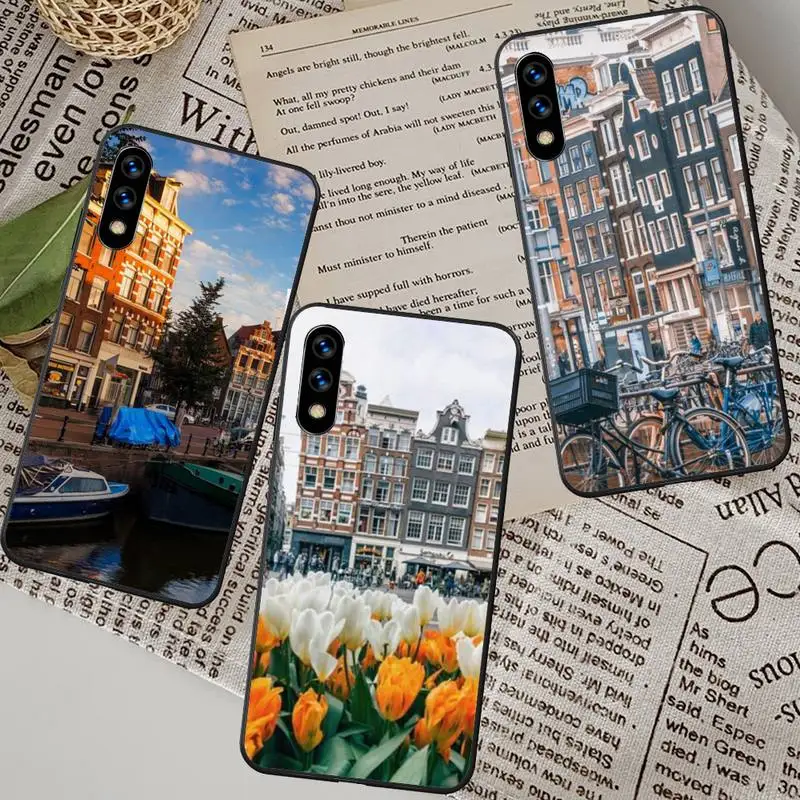 Чехол для телефона Amsterdam Huawei G7 G8 P7 P8 P9 P10 P20 P30 Lite Mini Pro P Smart Plus |