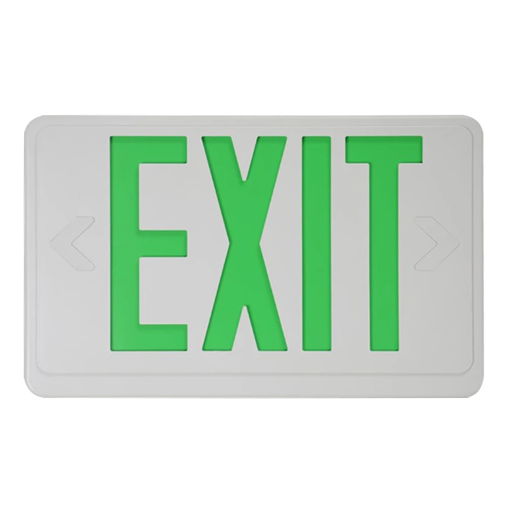 

Illuminated Compact With Battery Backup Safe Led Lighting Hardwired Letter Light Exit Sign Indicator Emergency Lamp Electric