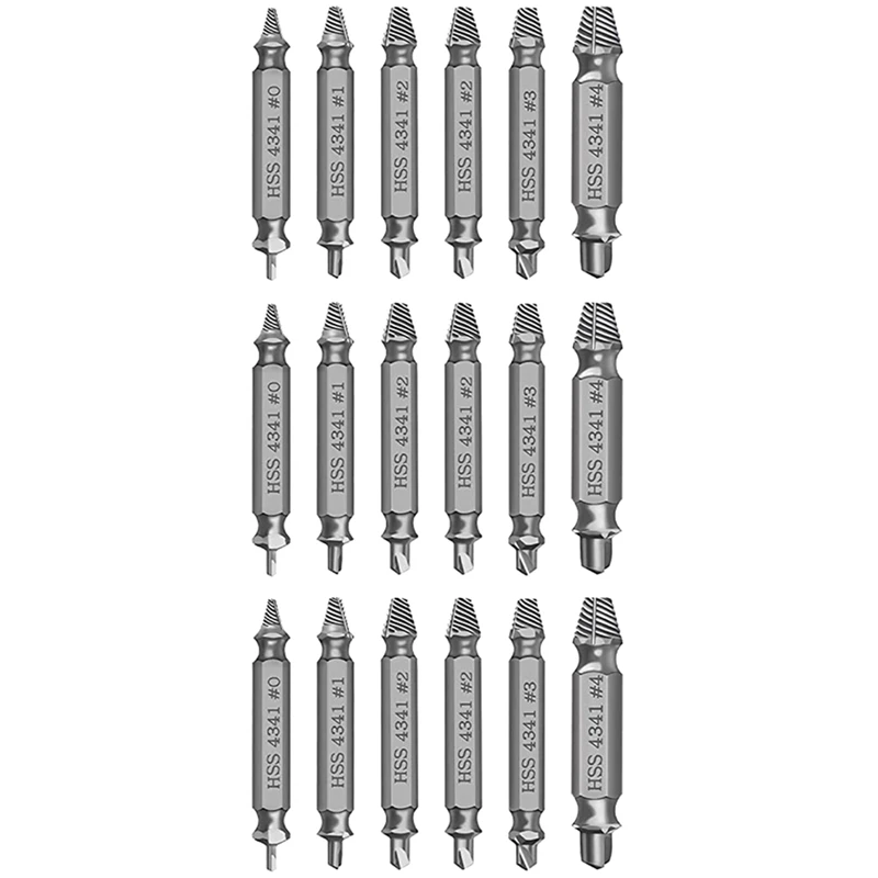 

6Pcs Screw Remover Set Screw Remover With Magnetic Bit Holder Broken Screw Remover, Broken Screws High Speed Steel