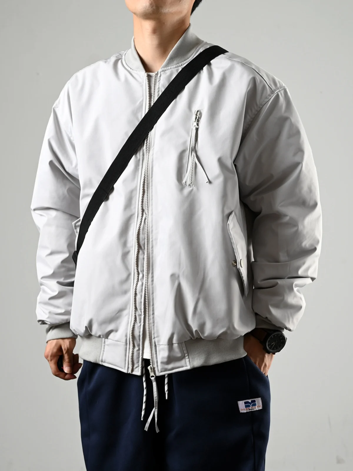 Оранжевое клубное пальто на хлопковой подкладке мужская японская мода