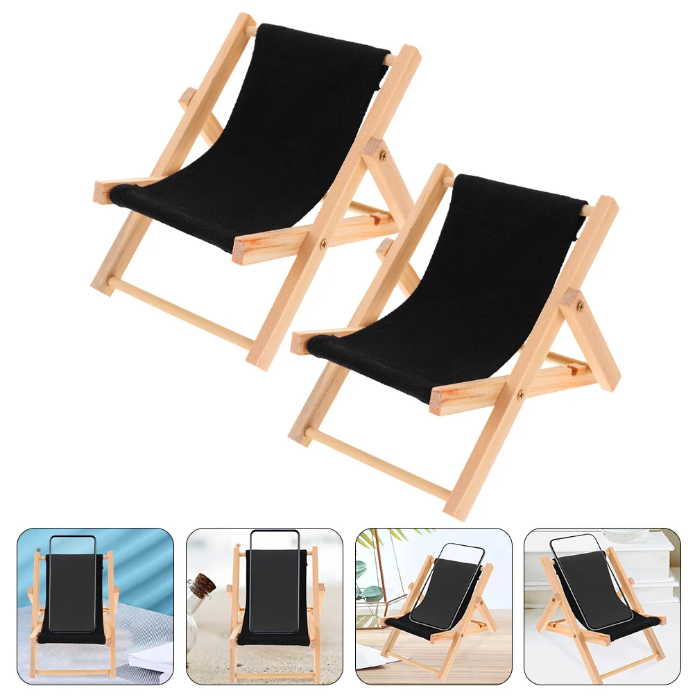 

Mini Beach Chair Adjustable Phone Stand Desktop Bracket Foldable Cellphone Brackets