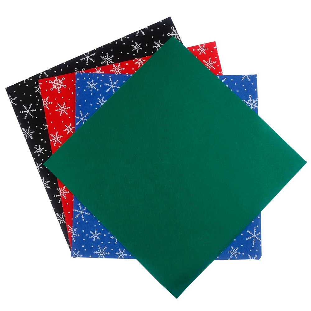 Нетканый Полиэфирный Фетр Толщиной 1 Мм Серия Рождественских Снежинок Для Кукол